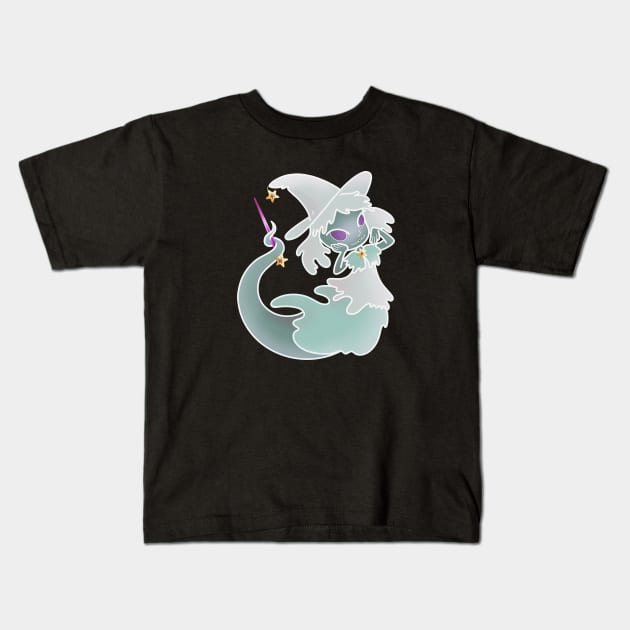 Witchy Ghost Kids T-Shirt by candice-allen-art